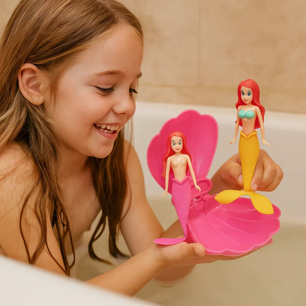 Neues Meerjungfrauen Wasserspielzeug für Kinder; zauberhafter Spaß in Bad, Pool und am Strand.