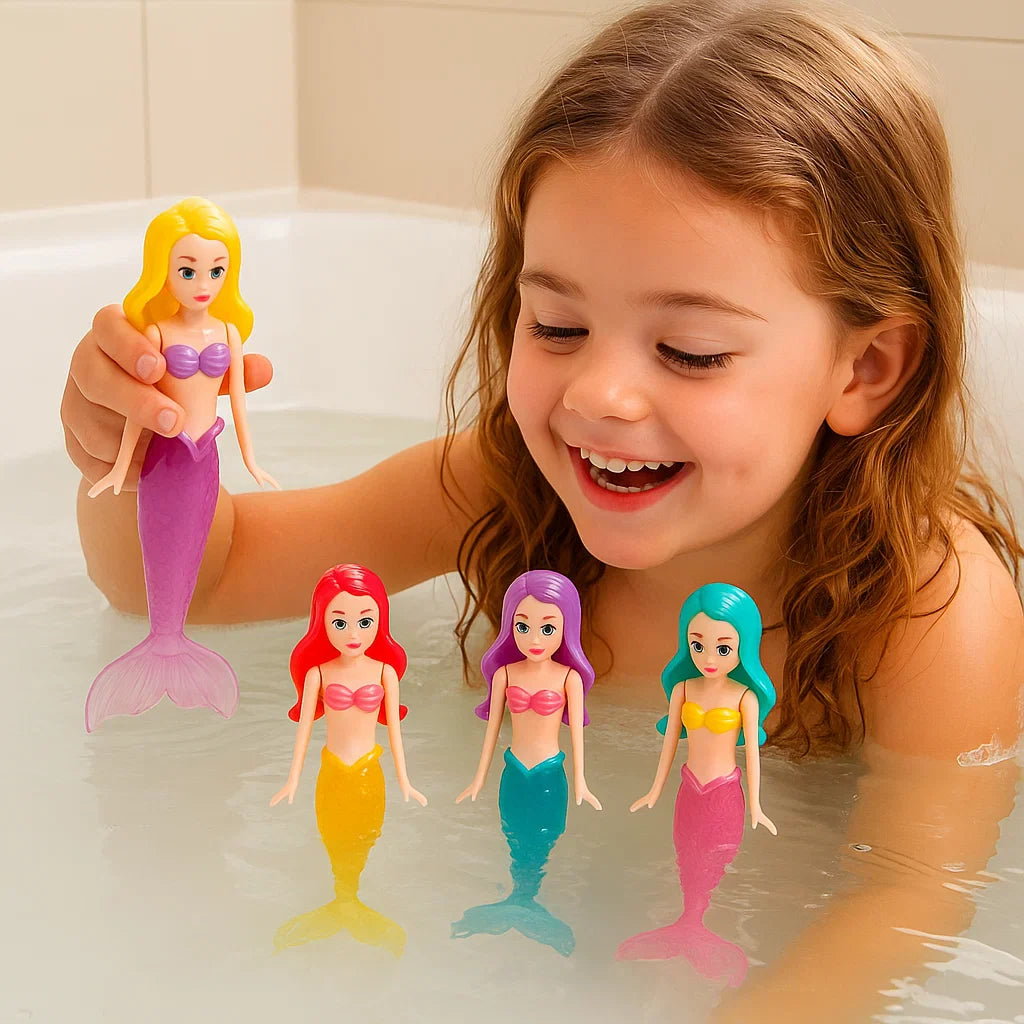 Kleinkinder Meerjungfrauen Wasserspielzeug; sicherer Badespaß für die Kleinsten.