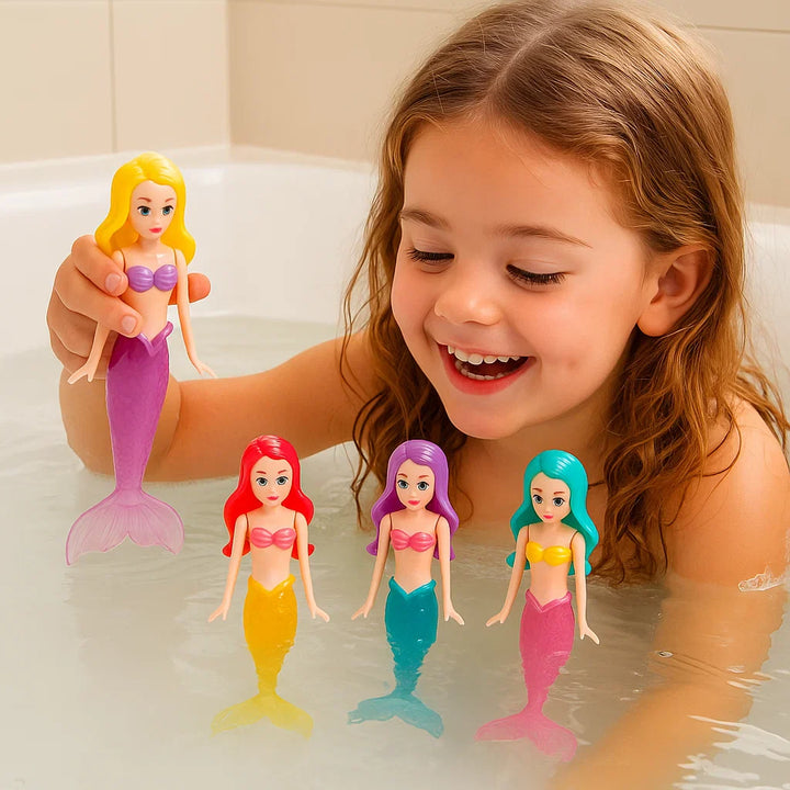 Kleinkinder Meerjungfrauen Wasserspielzeug; sicherer Badespaß für die Kleinsten.