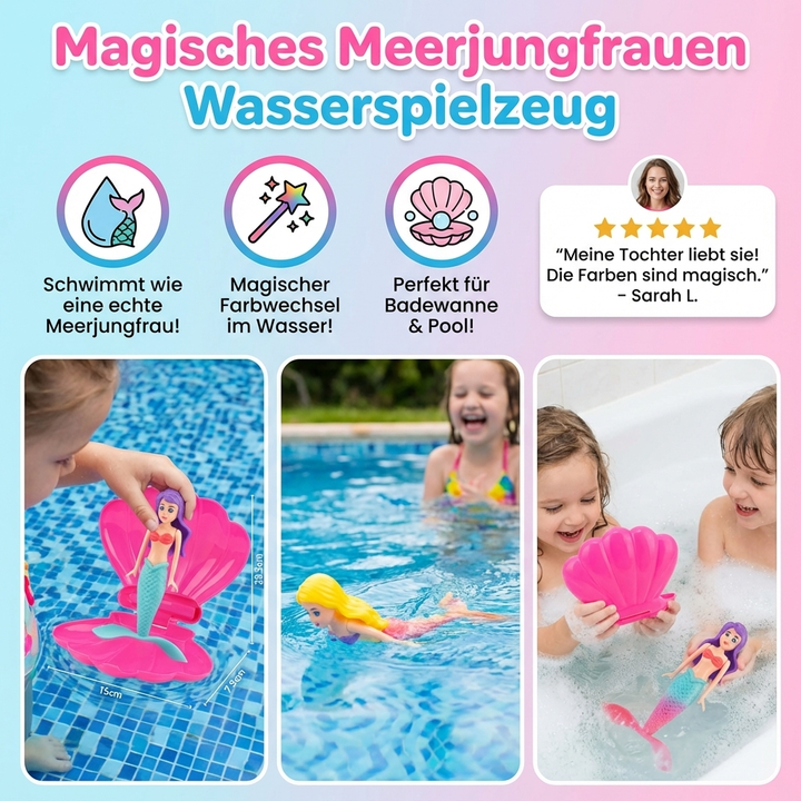 Badespielzeug Meerjungfrau für die Badewanne; fördert Spiel und Fantasie im Wasser für Kleinkinder.
