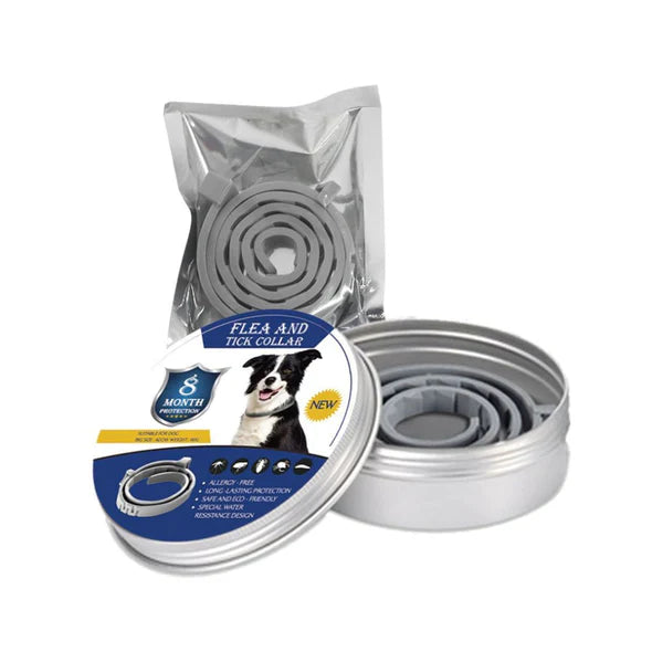 Langzeit-Zeckenschutz Halsband für Haustiere. Effektives, wasserdichtes Hundehalsband & Katzenhalsband gegen Zecken & Flöhe.