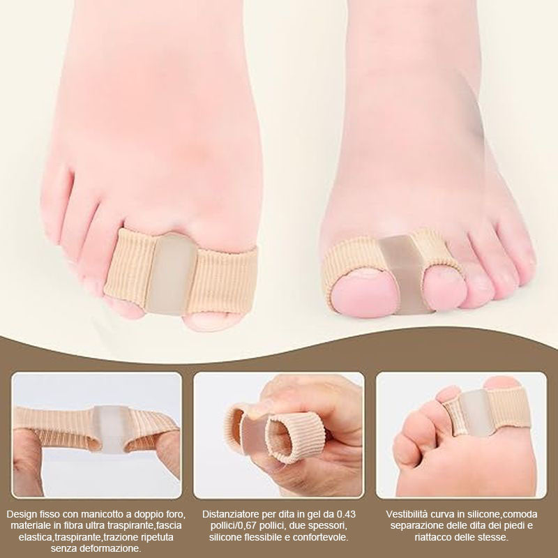 Unisex Zehentrenner von ToeEase: Komfort & Unterstützung bei Hallux Valgus und Hammerzehen.