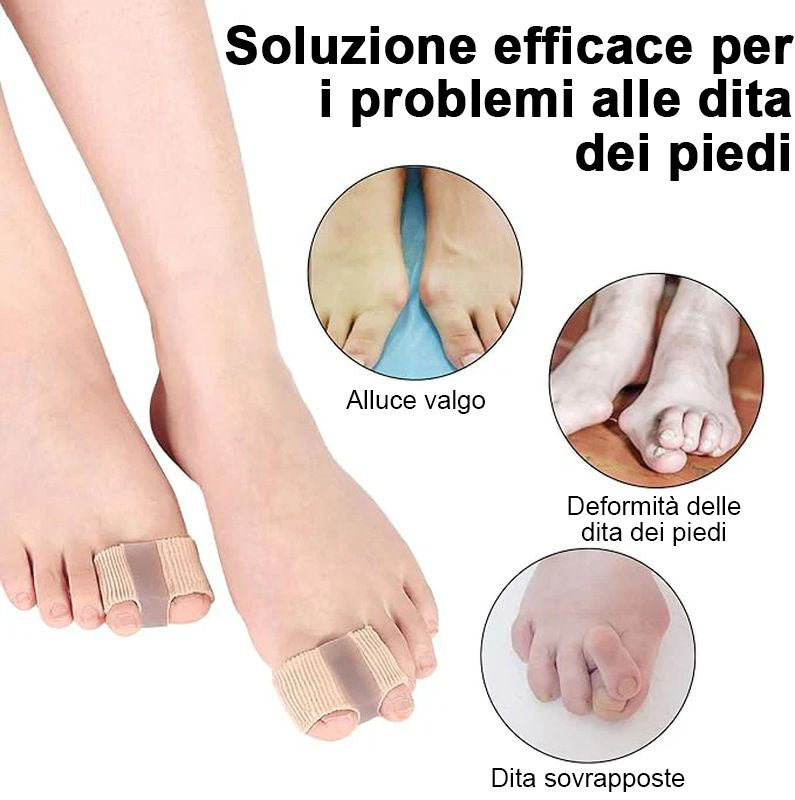 Ergonomische ToeEase Zehentrenner für ganztägigen Komfort, Zehenausrichtung & Hallux Valgus Relief.