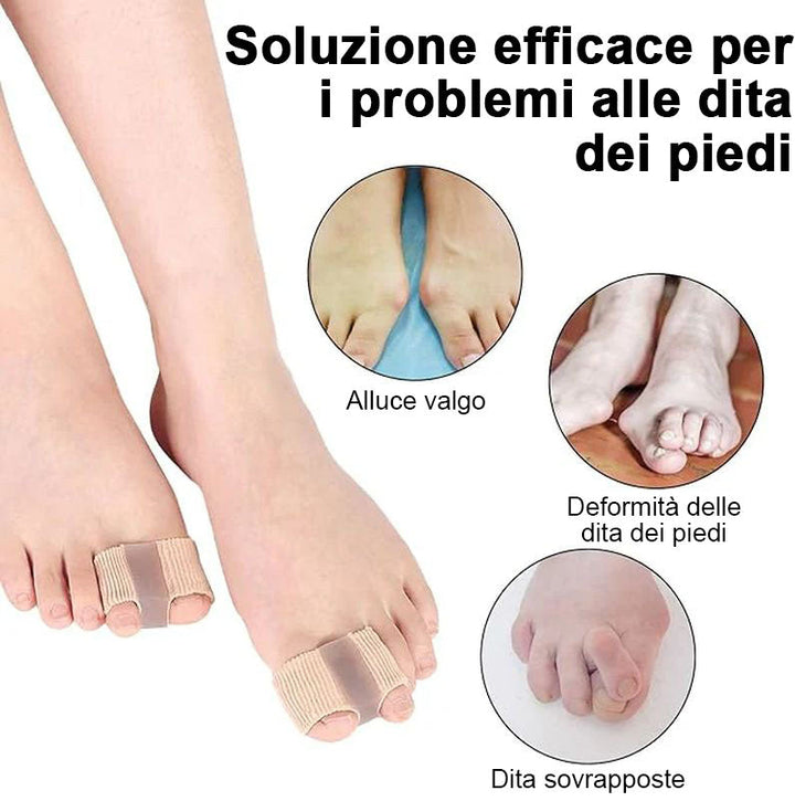 Ergonomische ToeEase Zehentrenner für ganztägigen Komfort, Zehenausrichtung & Hallux Valgus Relief.