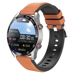 Orange Lederarmband