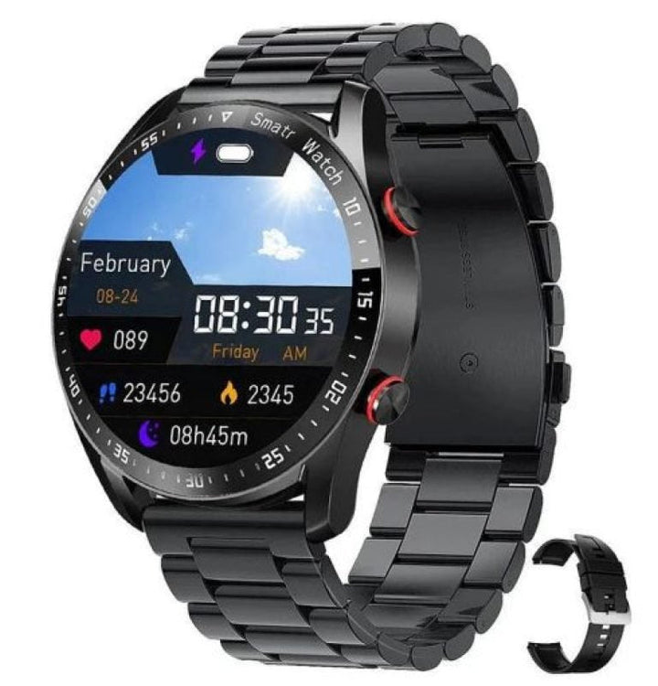 Elegante Zelara20250404 Damenuhr Smartwatch am Handgelenk, perfekt für Fitness & Alltag.