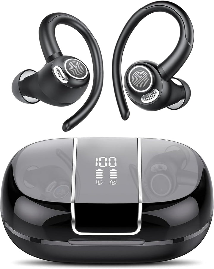 Zeyora Bluetooth 5.3 Sport-Ohrhörer kabellos, mit Geräuschreduzierung. Lange Akkulaufzeit, in-ear Design.