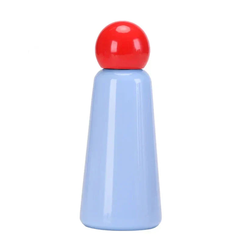 500ml Edelstahl Trinkflasche mit stilvollem zweifarbigem Design, robust.
