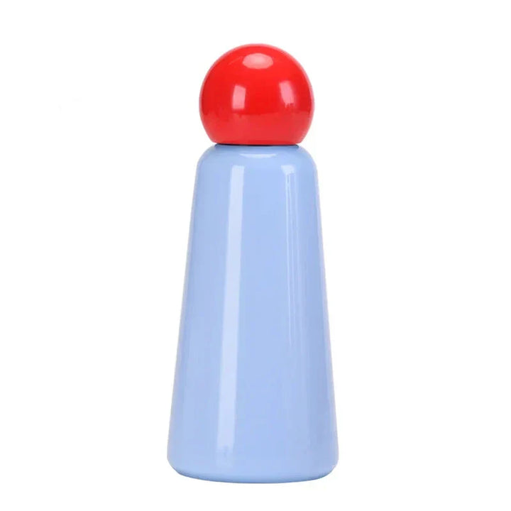 500ml Edelstahl Trinkflasche mit stilvollem zweifarbigem Design, robust.