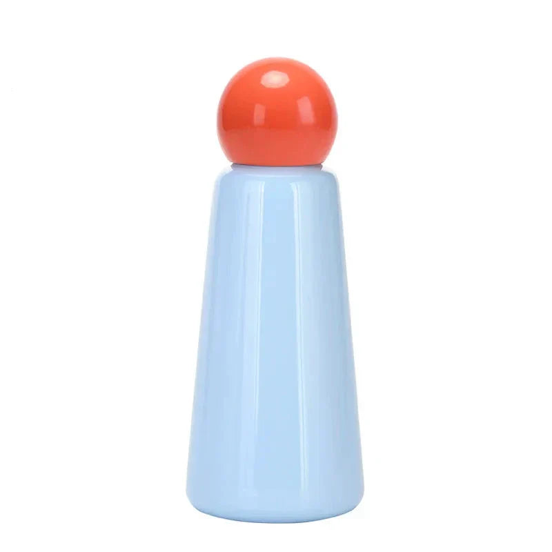 Zweifarbige 500ml Edelstahl Trinkflasche, ideal für alle Getränke, Alltag.