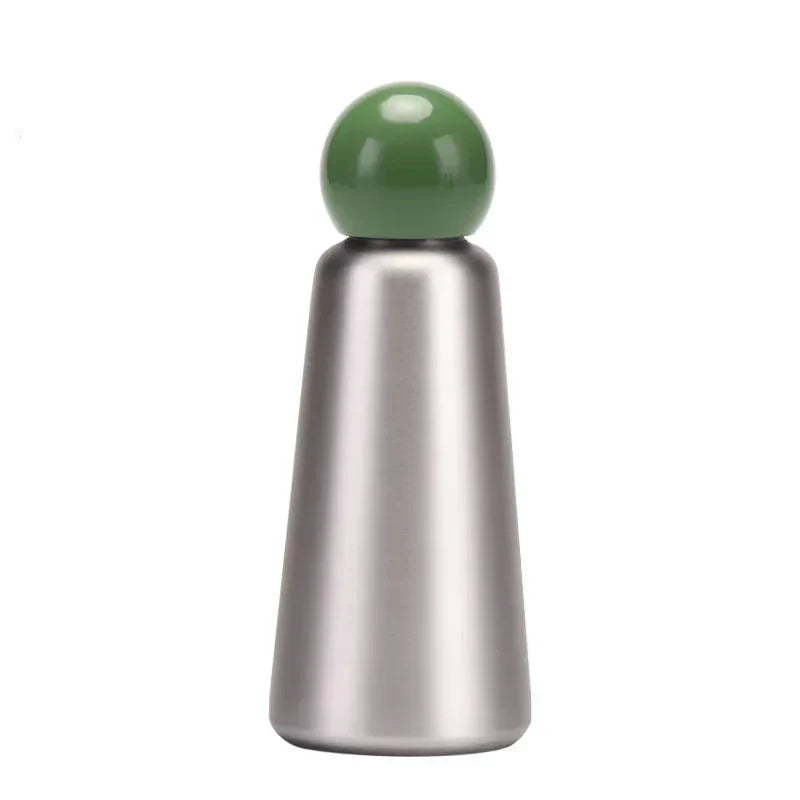 Robuste & stilvolle 500ml Edelstahl Trinkflasche im zweifarbigen Design.