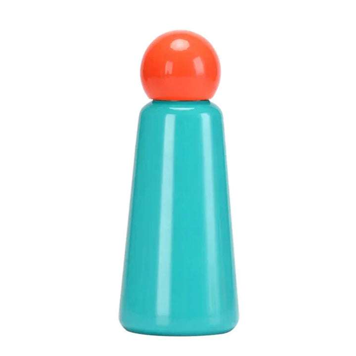 Spülmaschinengeeignete 500ml Edelstahl Trinkflasche in stilvollem Zweifarb-Look.
