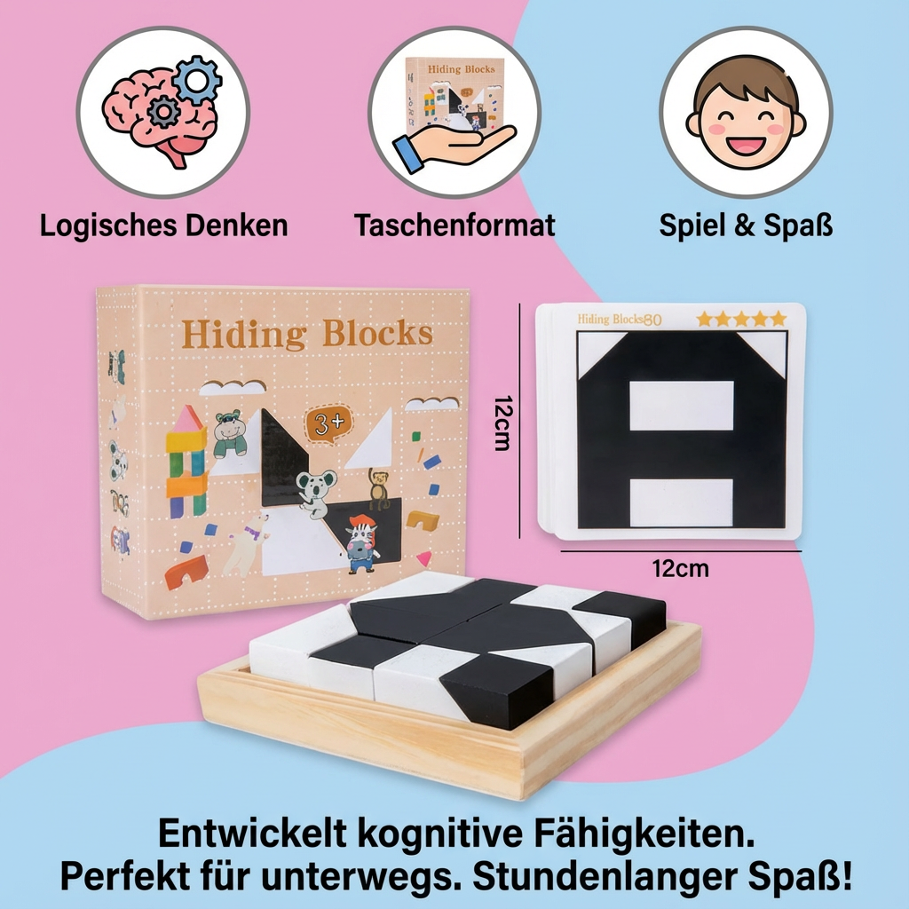 Stylisches, zweifarbiges Logikrätsel im Taschenformat. Das perfekte Denksport-Spiel zum Mitnehmen & Gehirntraining.